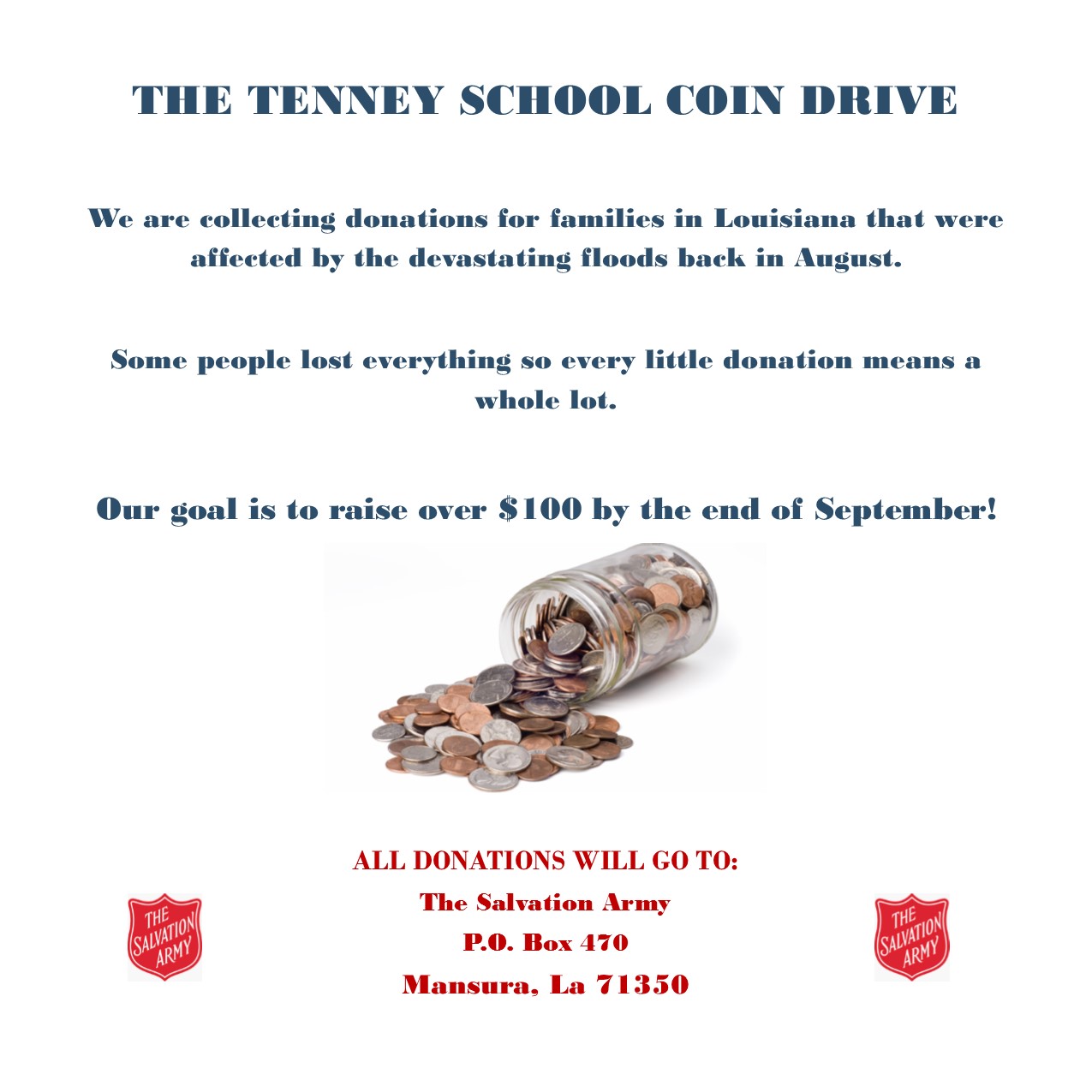 Coin Drive - Tenney School